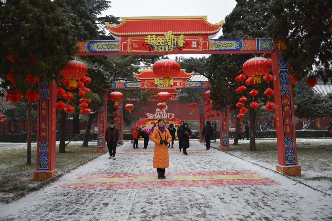 岱廟迎2019農(nóng)歷新年新春初雪